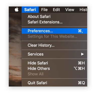 macOS preferences
